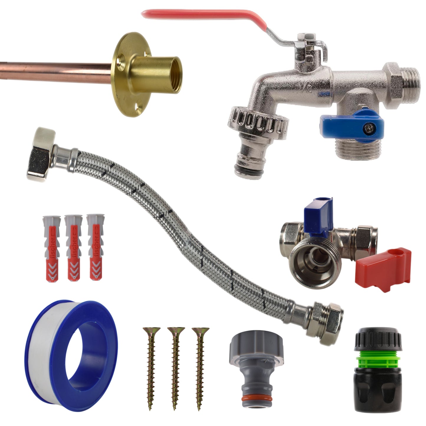 AP Supplies Double Lever Tap STANDARD Connection Kit