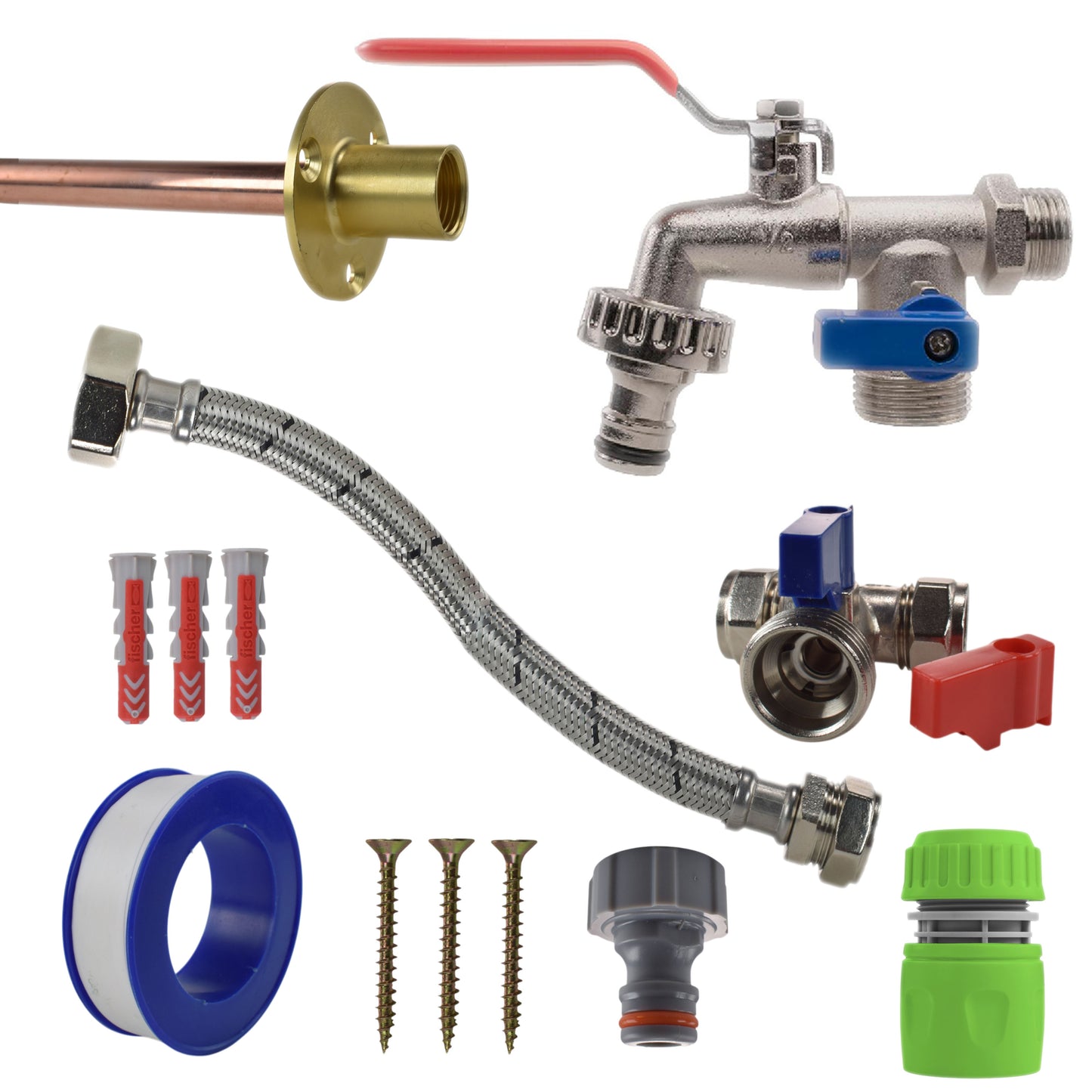 AP Supplies Double Lever Tap STANDARD Connection Kit