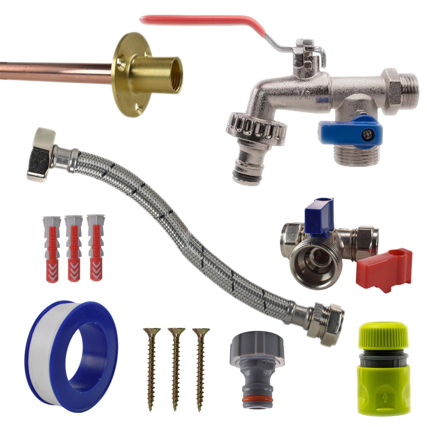 AP Supplies Double Lever Tap STANDARD Connection Kit
