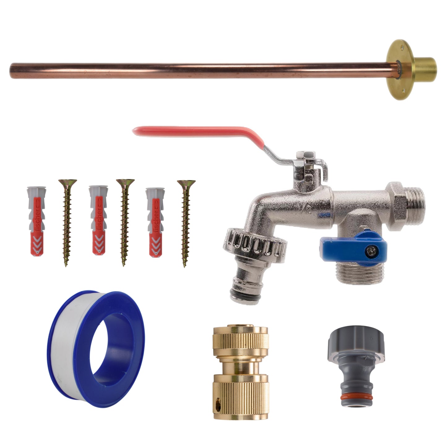 AP Supplies Double Lever Tap BASIC Connection Kit
