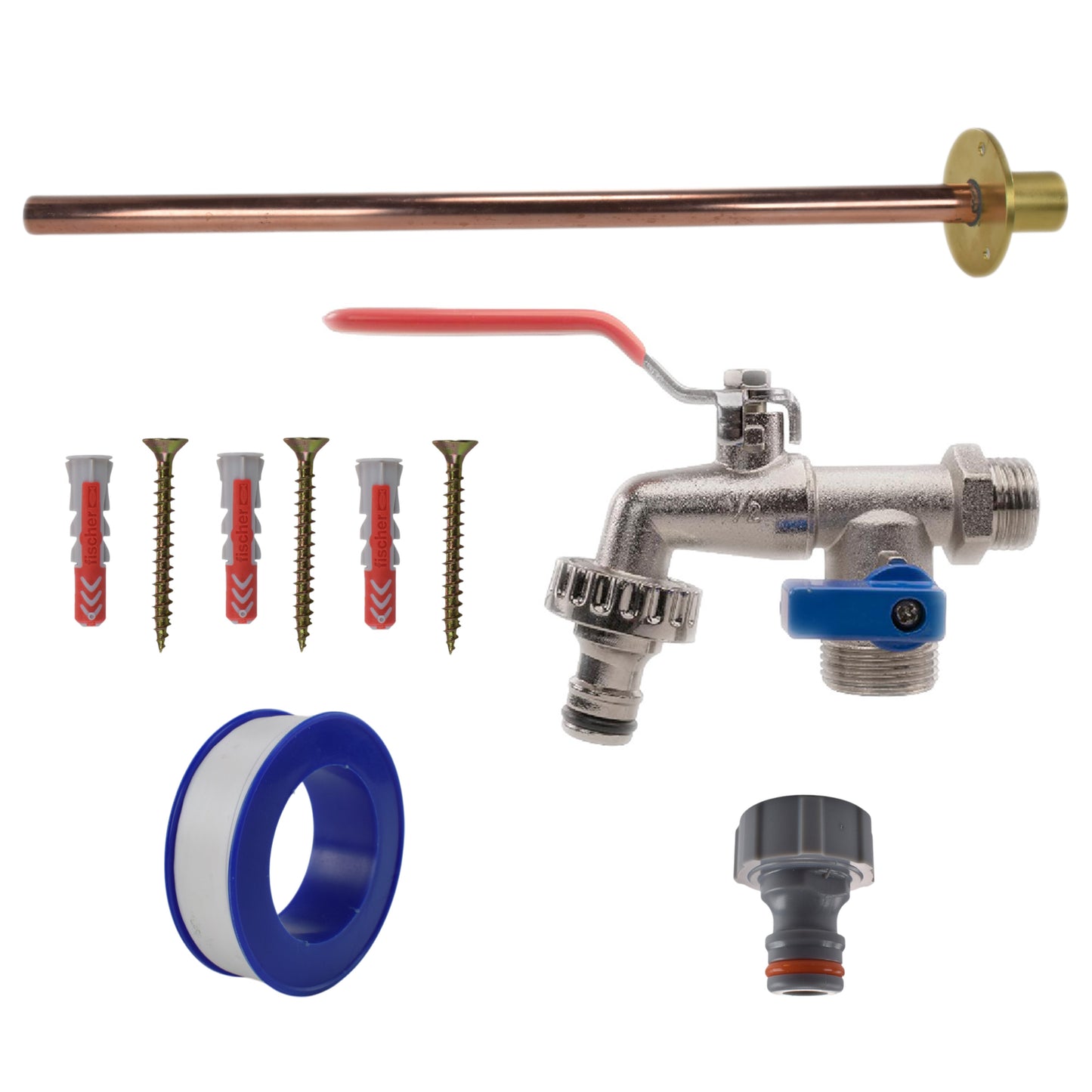 AP Supplies Double Lever Tap BASIC Connection Kit - Double Lever Basic Tap Kit
