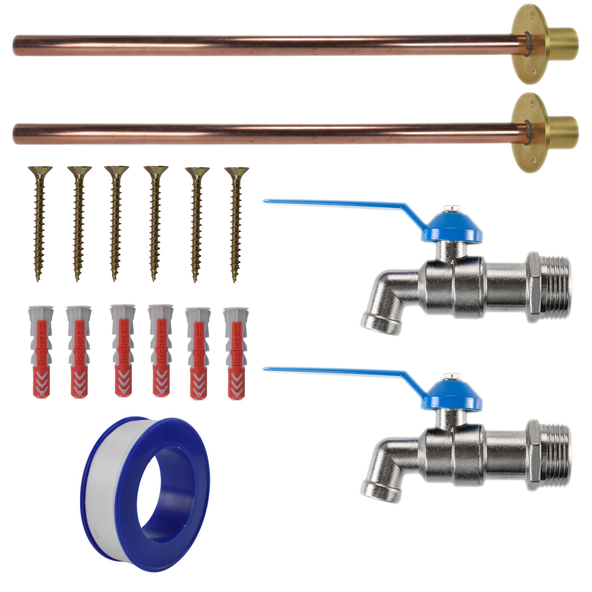 AP Supplies Simple Lever Tap BASIC Connection Kit x2