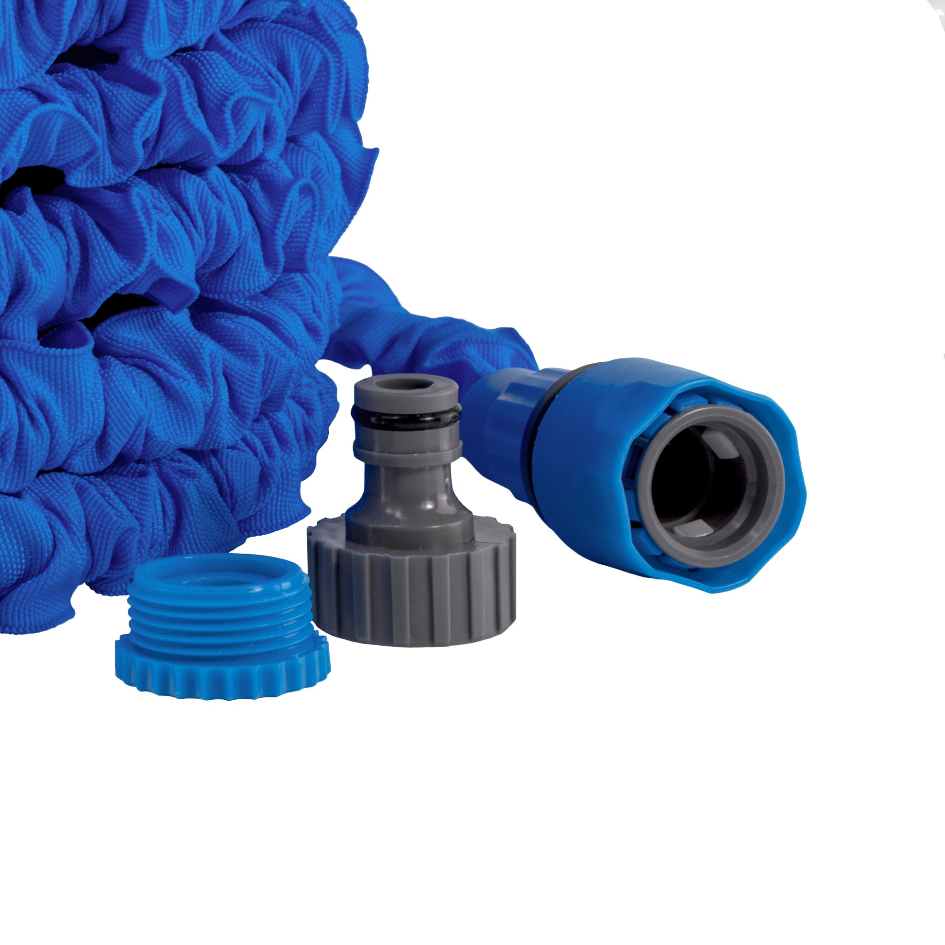 AP Supplies Dog Shower Mix Hot/Cold Water Expanding 5m-15m Blue