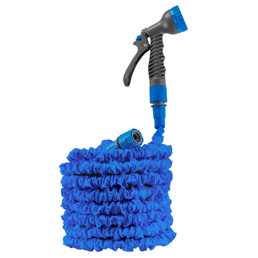 AP Supplies Dog Shower Cold Water Expanding 5m-15m Blue
