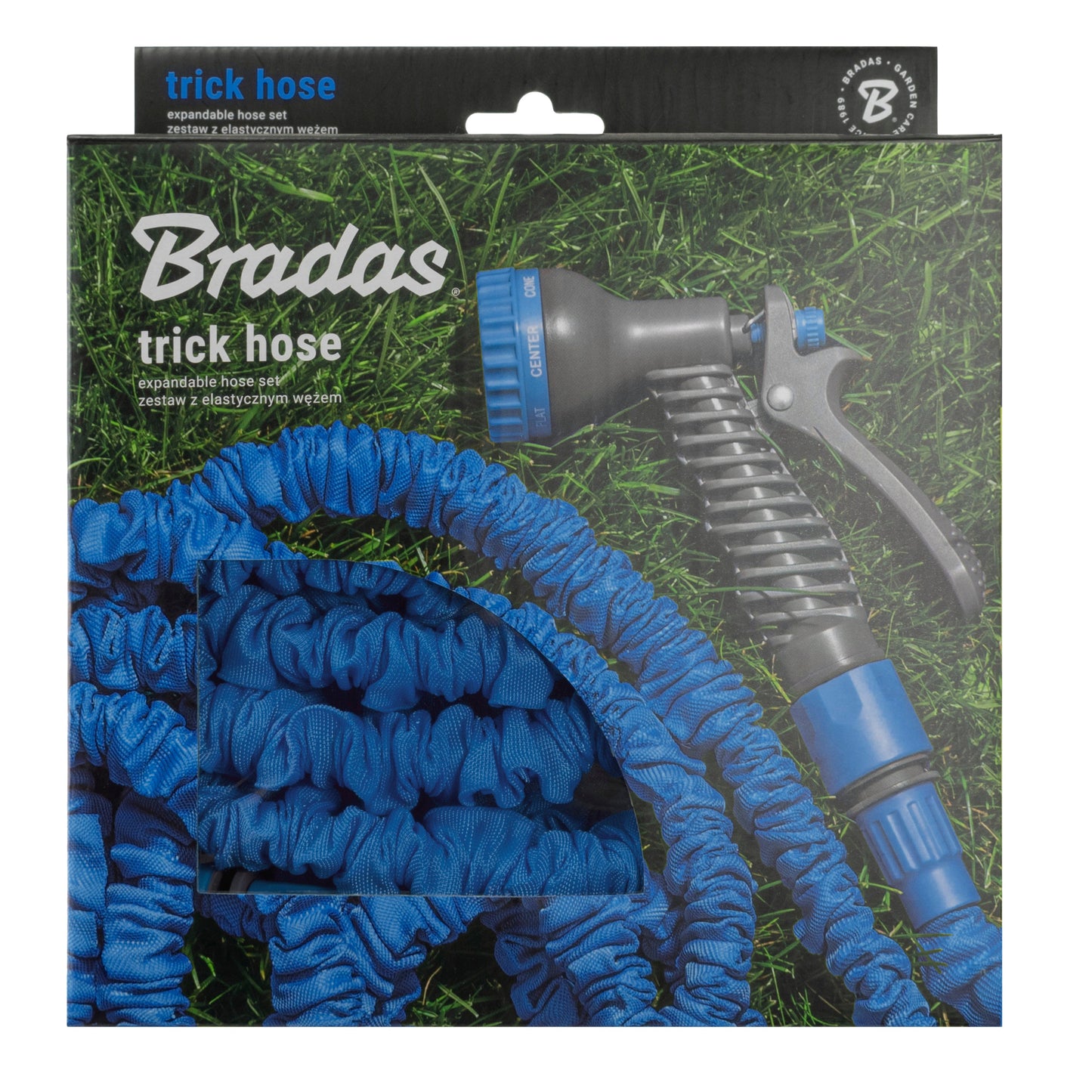 Expanding Trick Hose 5m - 15m Blue Outdoor Watering Kit Outdoor Hose Accessory