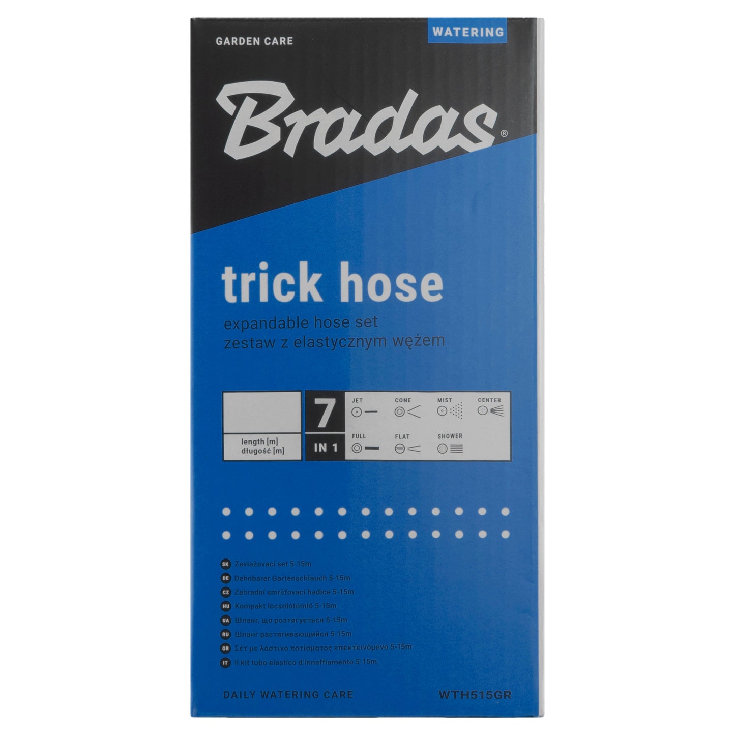 Expanding Trick Hose 7.5m - 22m Blue Outdoor Watering Kit Outdoor Hose Accessory