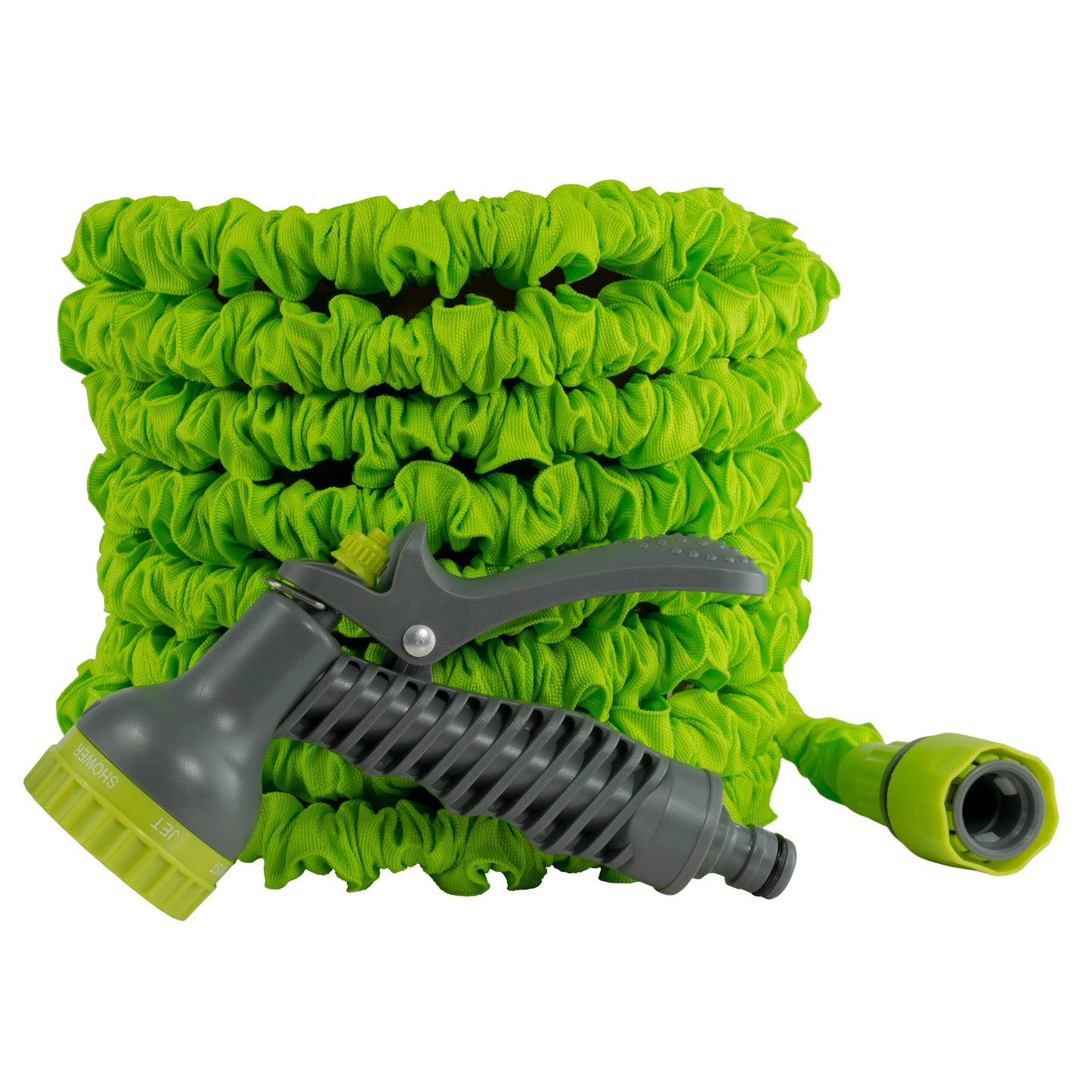 Expanding Trick Hose 7.5m - 22m Lime Outdoor Watering Kit Outdoor Hose Accessory