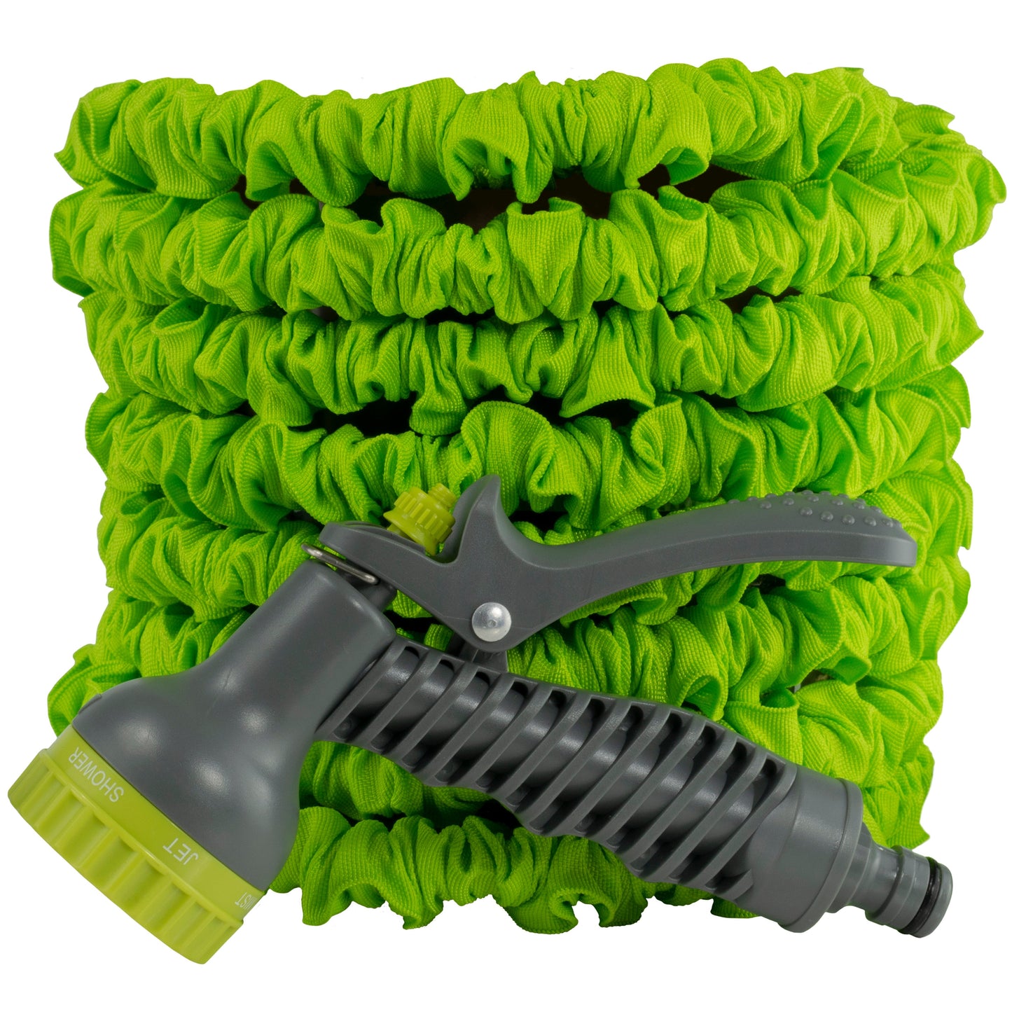 Expanding Trick Hose 5m - 15m Lime Outdoor Watering Kit Outdoor Hose Accessory