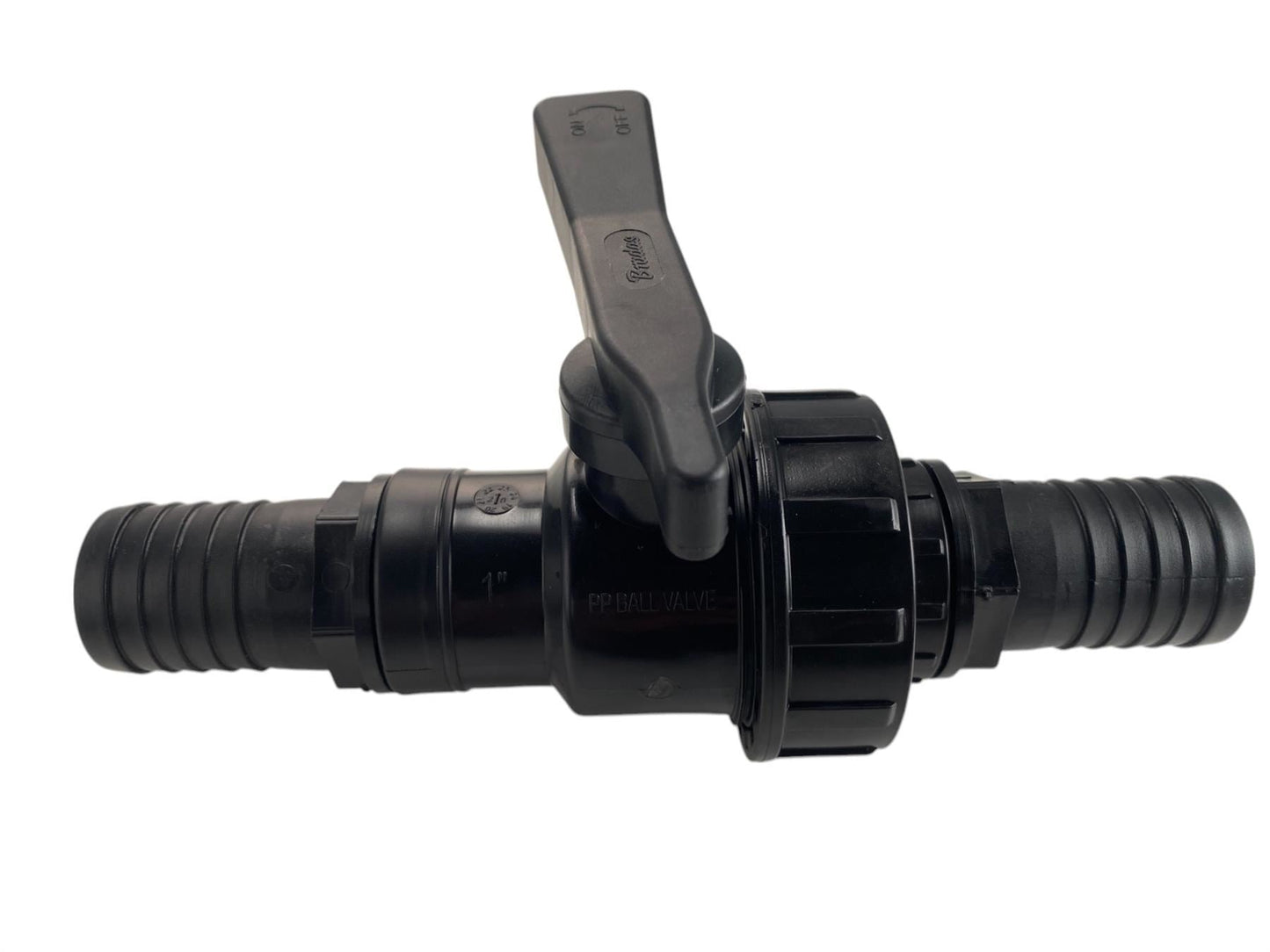 AP Supplies Full Flow Single Union Ball Valve 1.5"BSPF with 40mm Barb Connector Kit