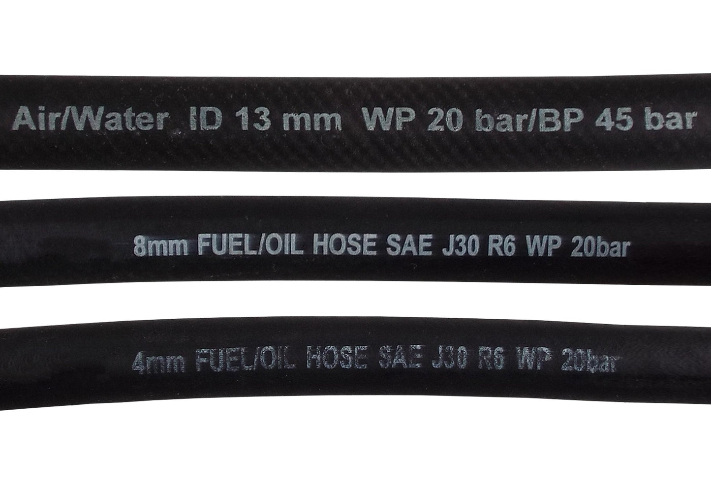 Rubber 10mm Braided Fuel, Oil Hose SAE J30 R6 for Pipe and Water Fitting