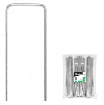 Weed Matting Metal Hold Down Pegs Staples 30mmx 150mm (Pack of 100)