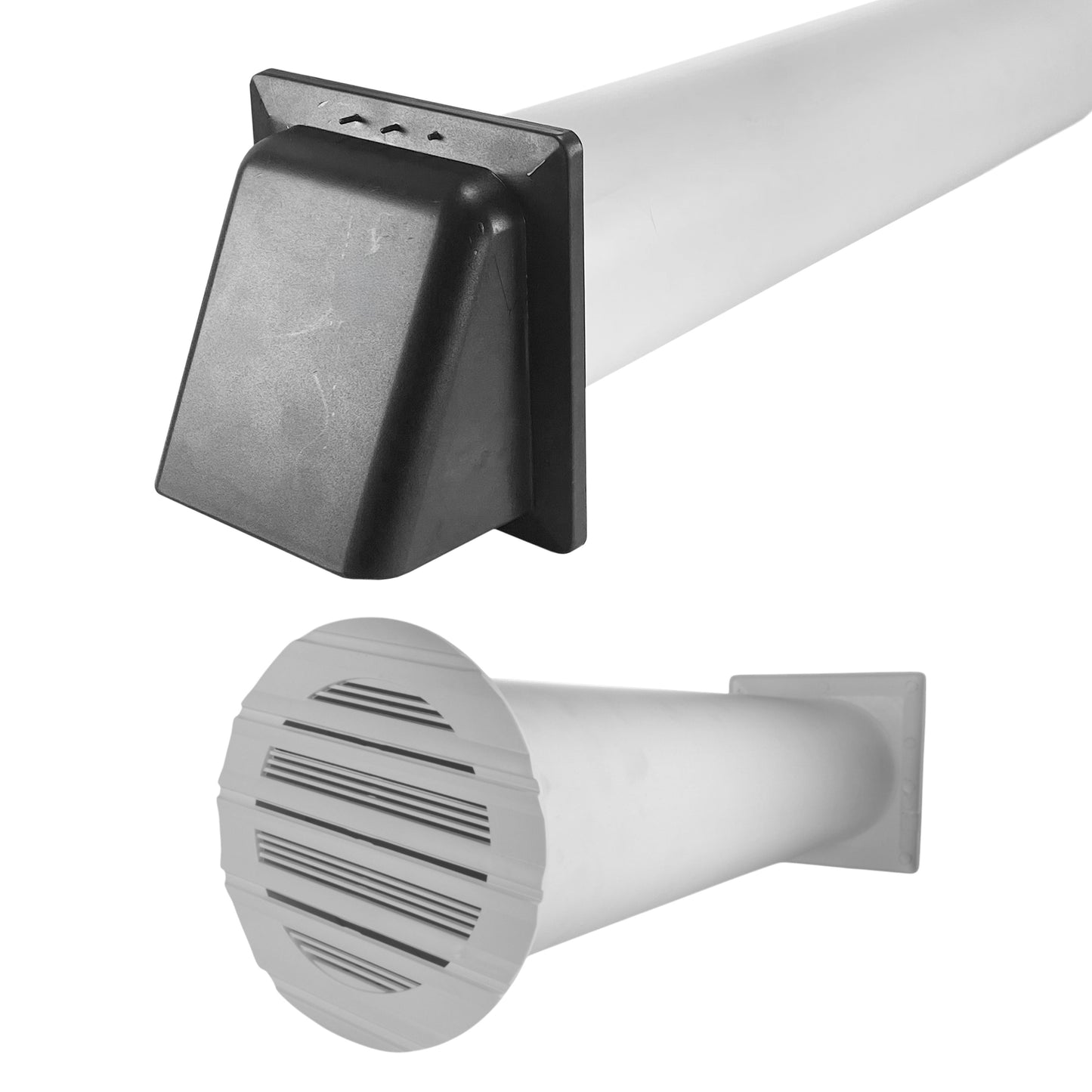 AP Supplies Through Wall Ventilation Kit Round Bella Vent with Graphite External Vent
