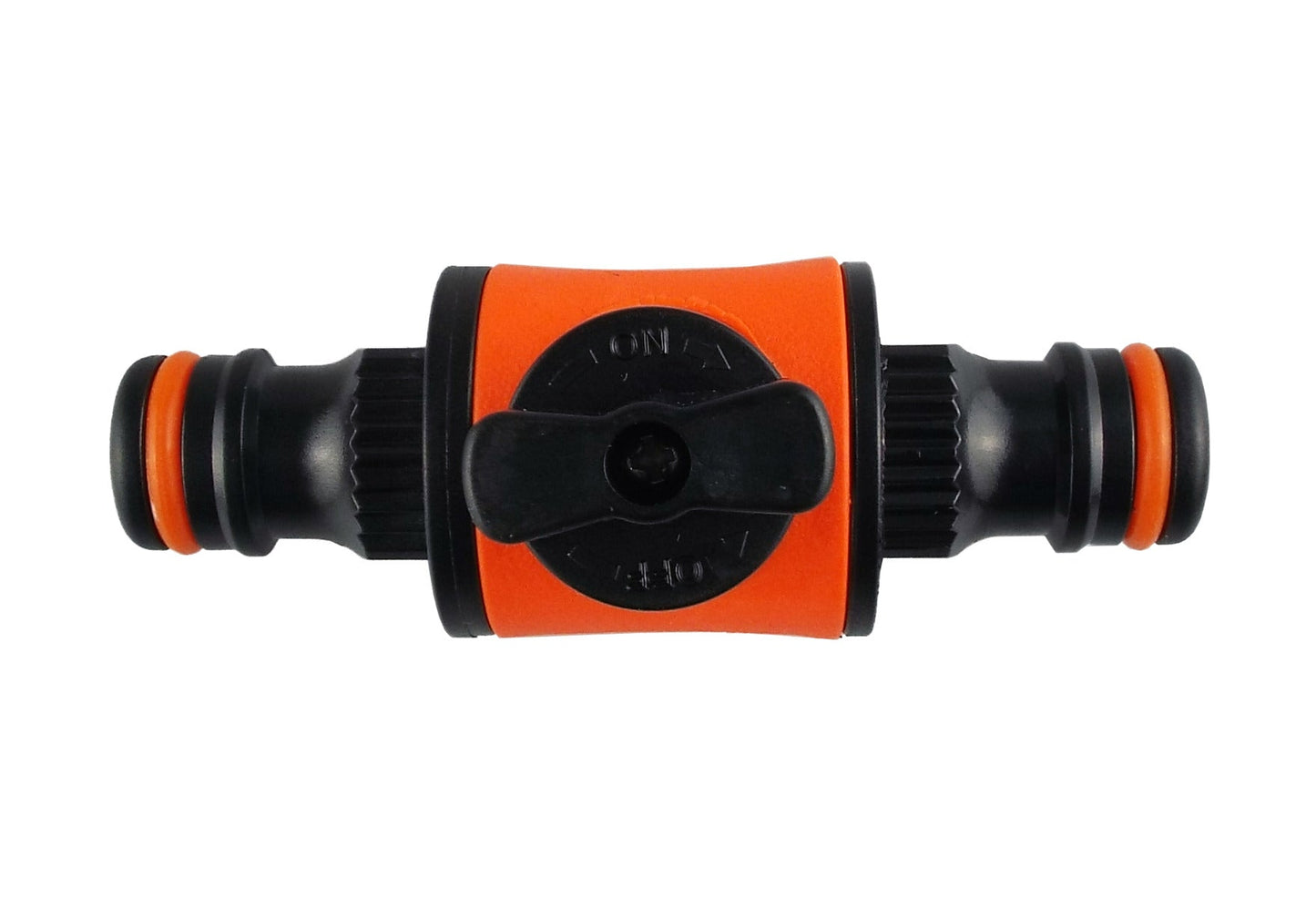 Cost Wise Snap On Male-Male In Line Valve Black Orange for Garden Irrigation Kit
