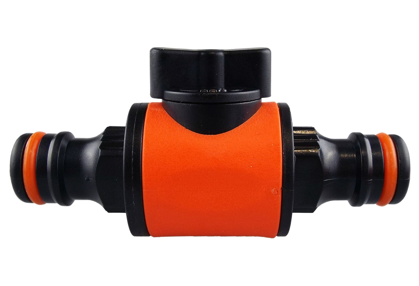 Cost Wise Snap On Male-Male In Line Valve Black Orange for Garden Irrigation Kit
