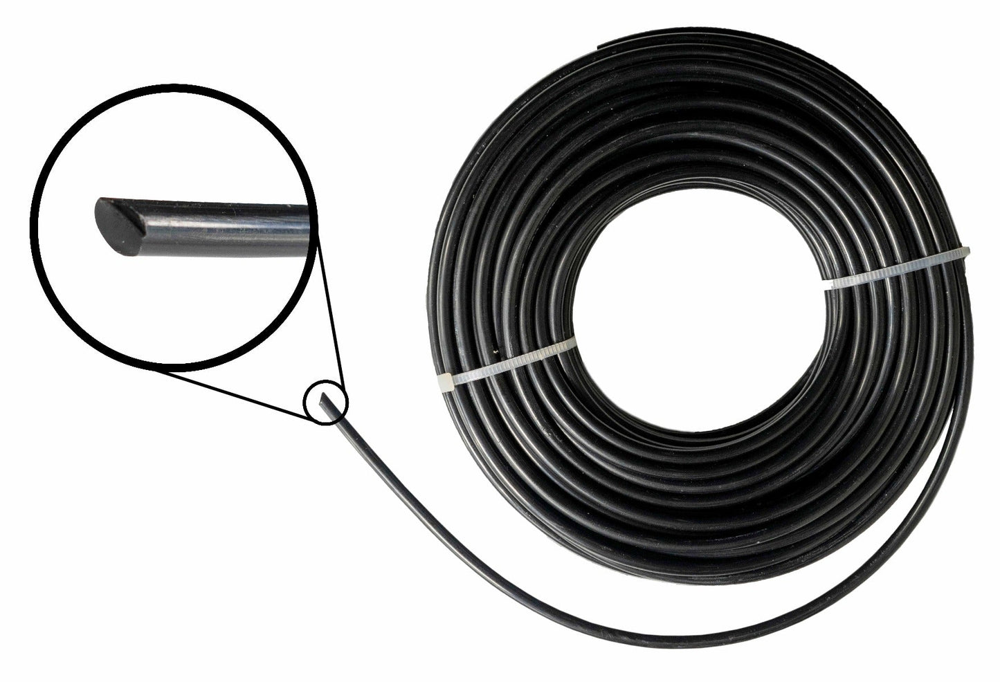 Strimmer Line Black Round 2.7mm x 15m DIY Workshop Accessory Home and Garden Use