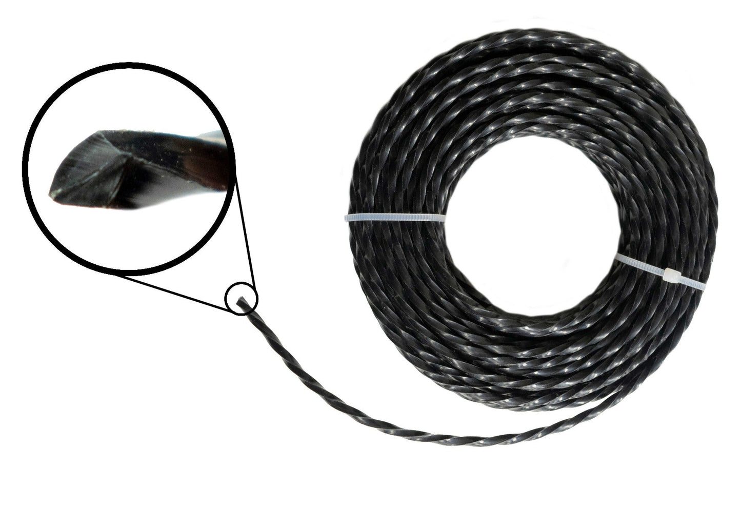 Strimmer Line Black Twist 1.6mm x 15m DIY Tool Accessory Home and Garden Use