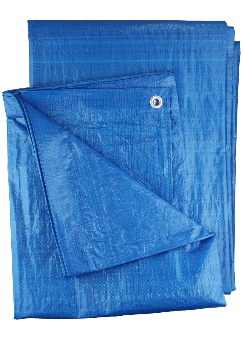 Blue S-Grade Tarpaulin 1.5m x 2m Waterproof Tarpaulin Cover Outdoor Ground Sheet