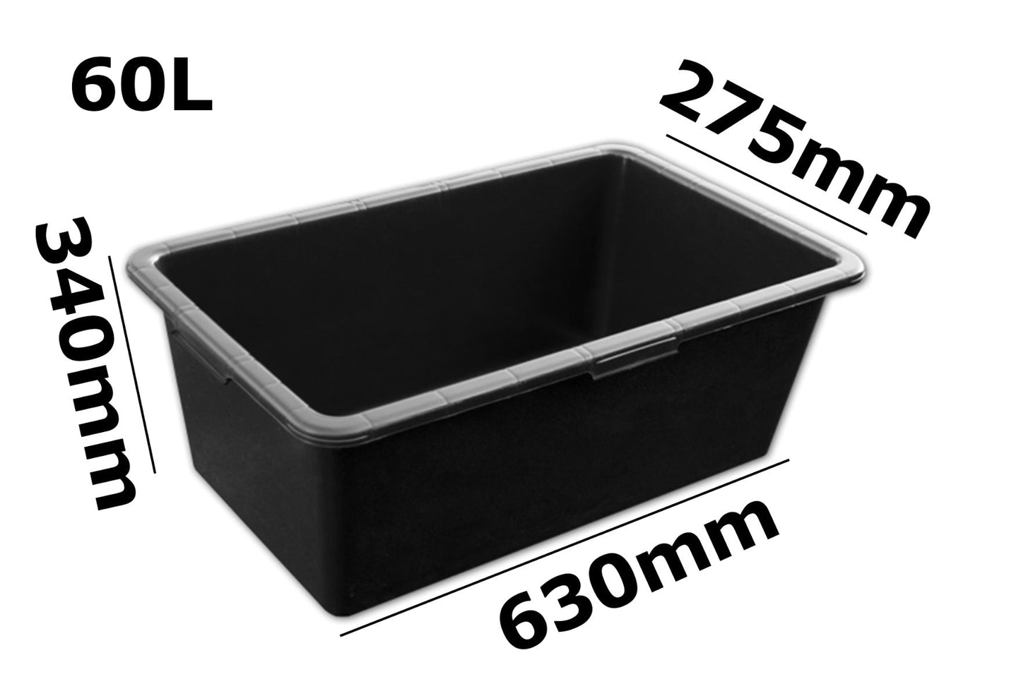 Mixing Tub 60L Outdoor Watering Kit DIY Workshop Accessory