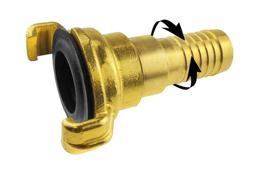 Claw Brass - Swivel 1in Hose Drip Irrigation Fitting DIY Workshop Accessory
