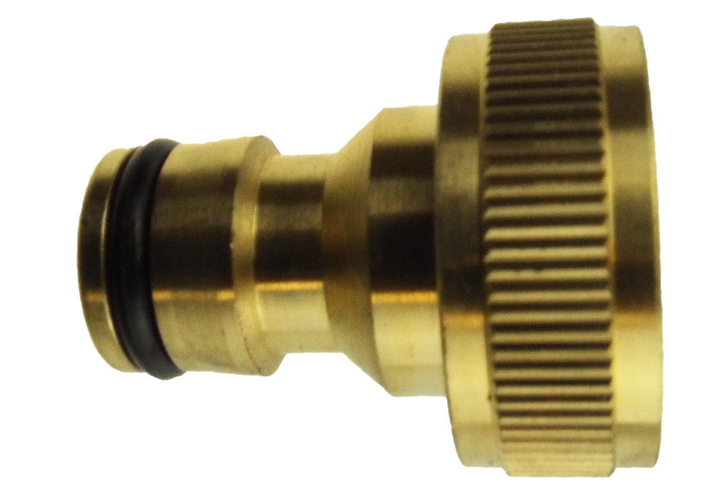 Tap Connector Snap-On Male - 1in BSPF Brass Garden Hose Pipe Brass Water Fitting
