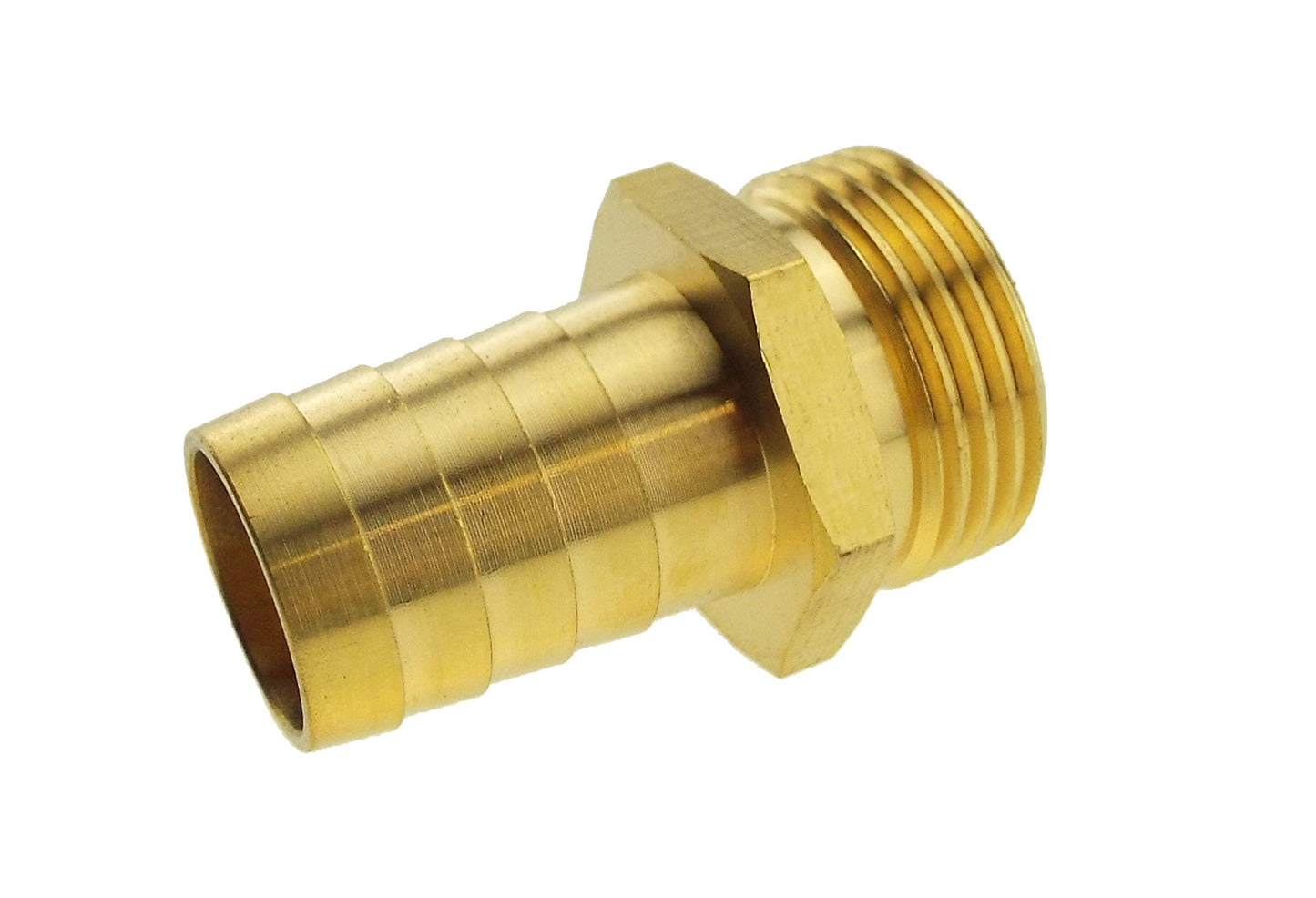 Brass Straight Joiner 19mm - 3/4in BSPM Hose Pipe Fitting DIY Workshop Accessory