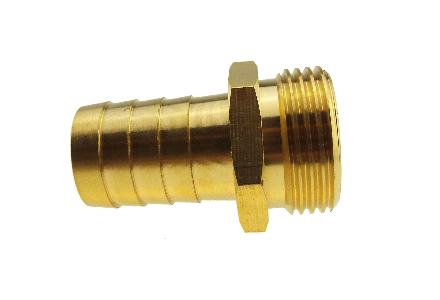 Brass Straight Joiner 25mm - 1.25in BSPM Garden Hose Pipe DIY Workshop Accessory