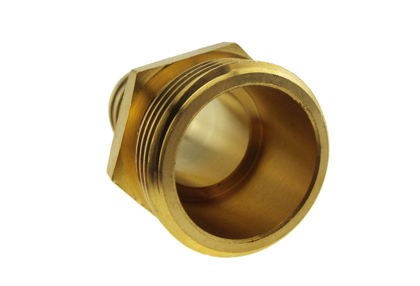 Brass Straight Joiner 19mm - 3/4in BSPM Hose Pipe Fitting DIY Workshop Accessory