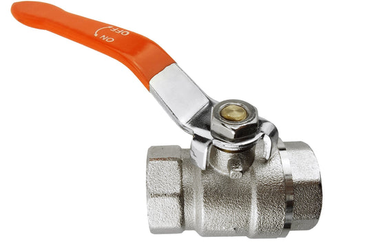 Brass Nickel-Plated Lever Valve 1in BSPF BSP Thread Fitting Brass Water Fitting
