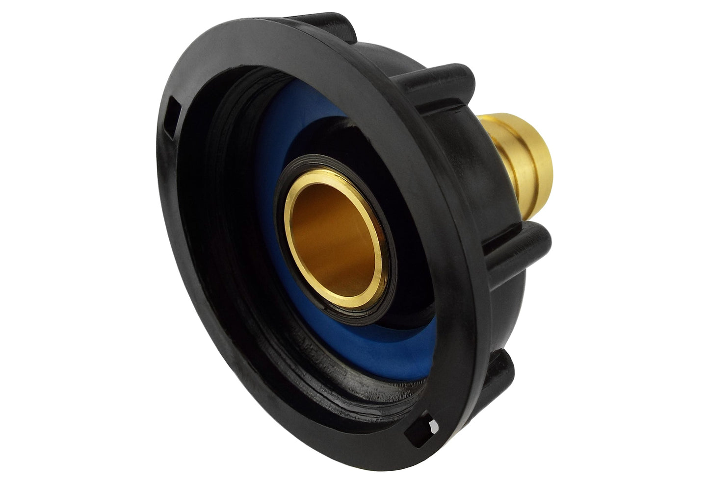 IBC 2 S60X6 Cap with 19mm Brass Barb Brass Water Fitting DIY Workshop Accessory
