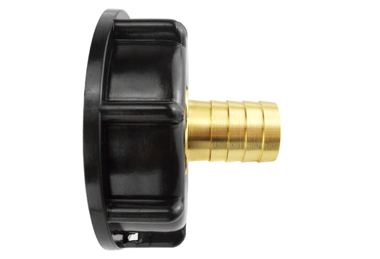 IBC 2 S60X6 Cap with 13mm Brass Barb Brass Water Fitting DIY Workshop Accessory