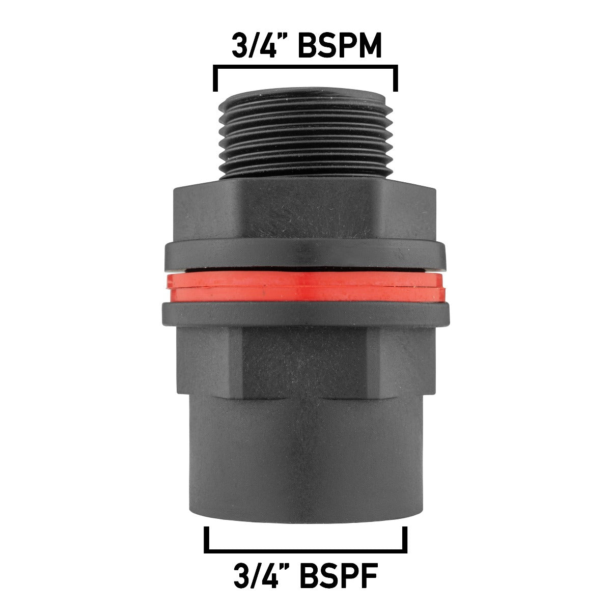 AP Supplies Water Butt 3/4" BSP Male with Female Outlet and Drill Bit