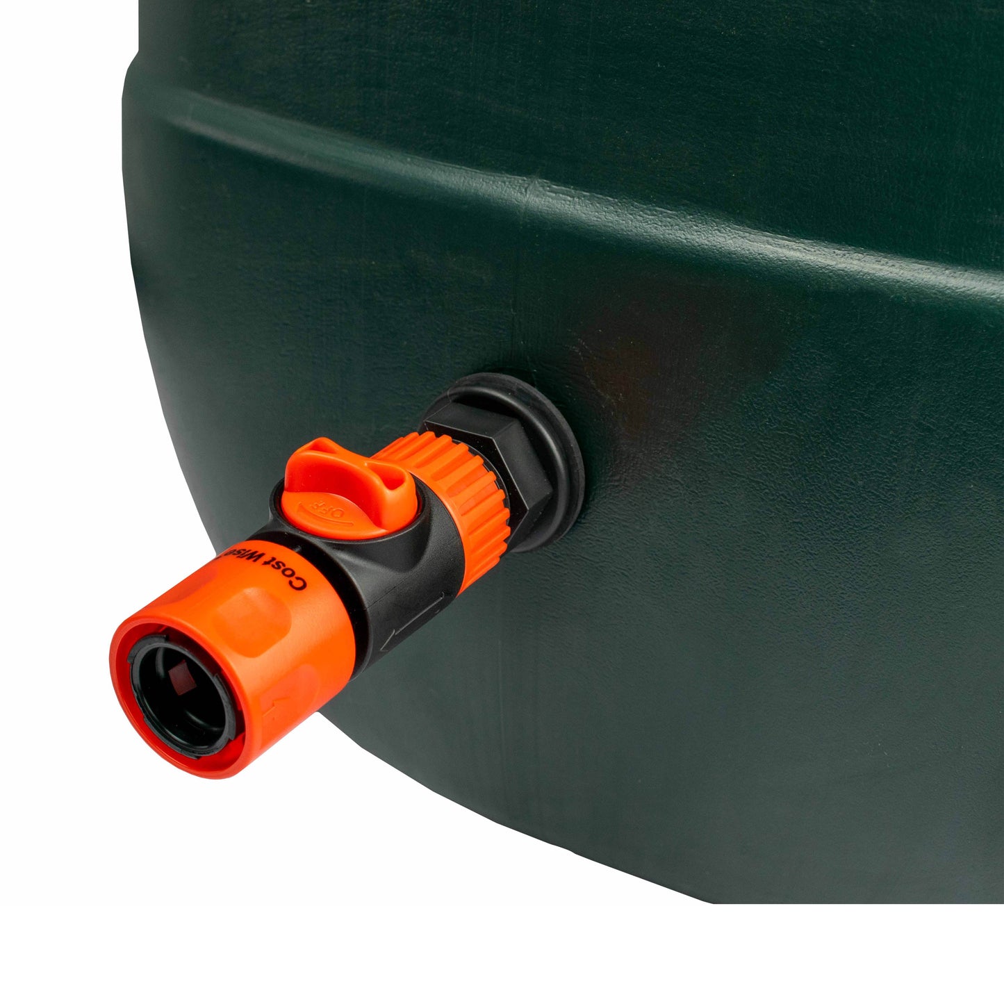 AP Supplies ¾” BSP Water Butt Fitting with Valve Quick Hose Connection