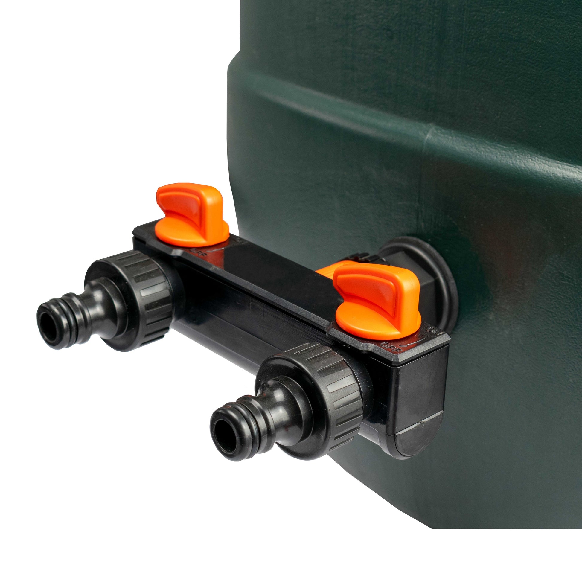 AP Supplies ¾” BSP Water Butt Fitting with 2-Way Quick Connect Valved Splitter