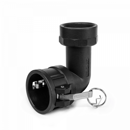 Camlock 90-Degree Female Elbow 2in BSPF BSP Thread Fitting Garden Irrigation Kit