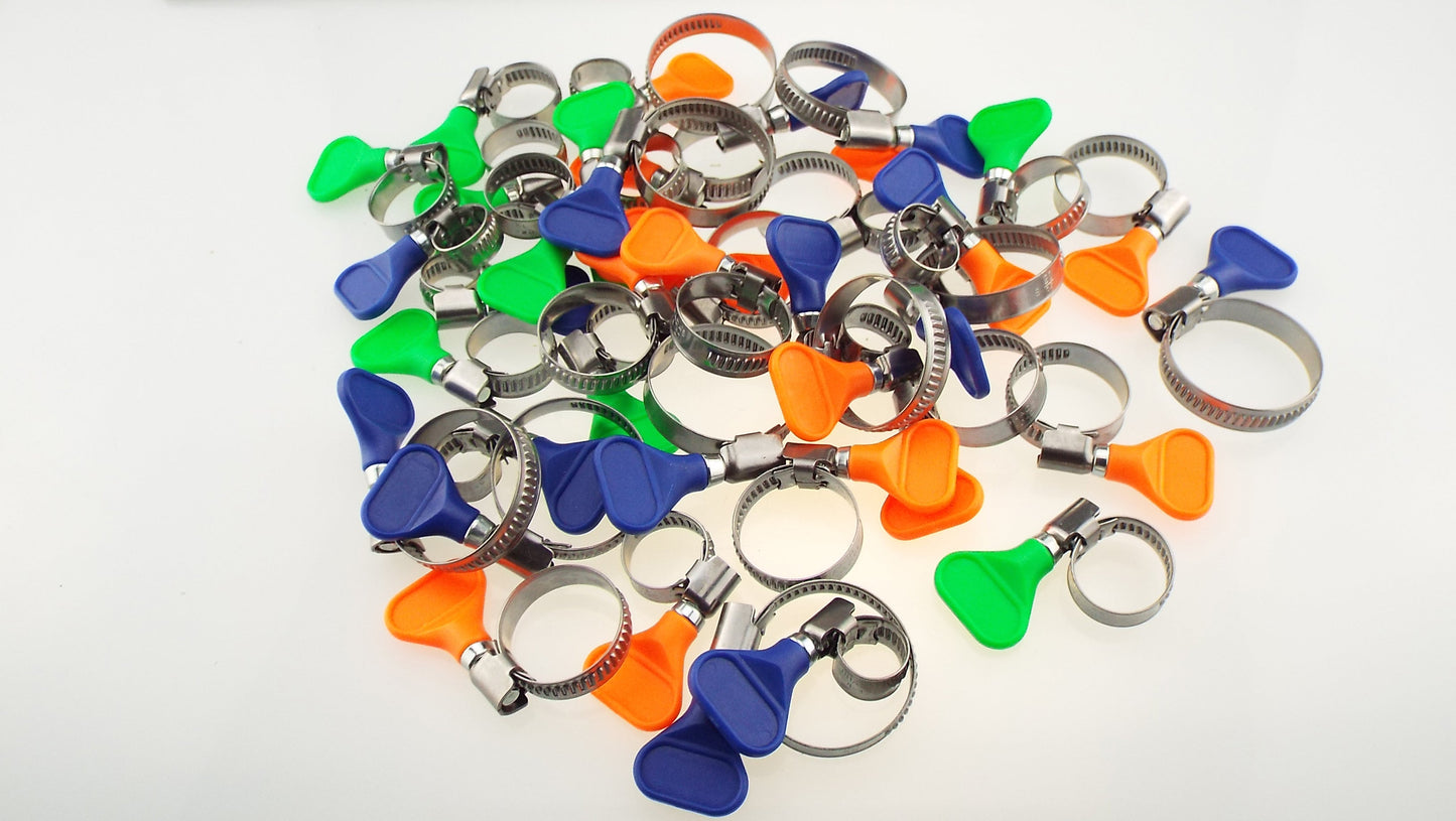 A2 Grip Hose Clip 30mm-45mm - Adjustable 304 Stainless Steel Duct Clamps Hose Pipe Clamps Air Ducting Clamp Worm Drive Hose Clamps