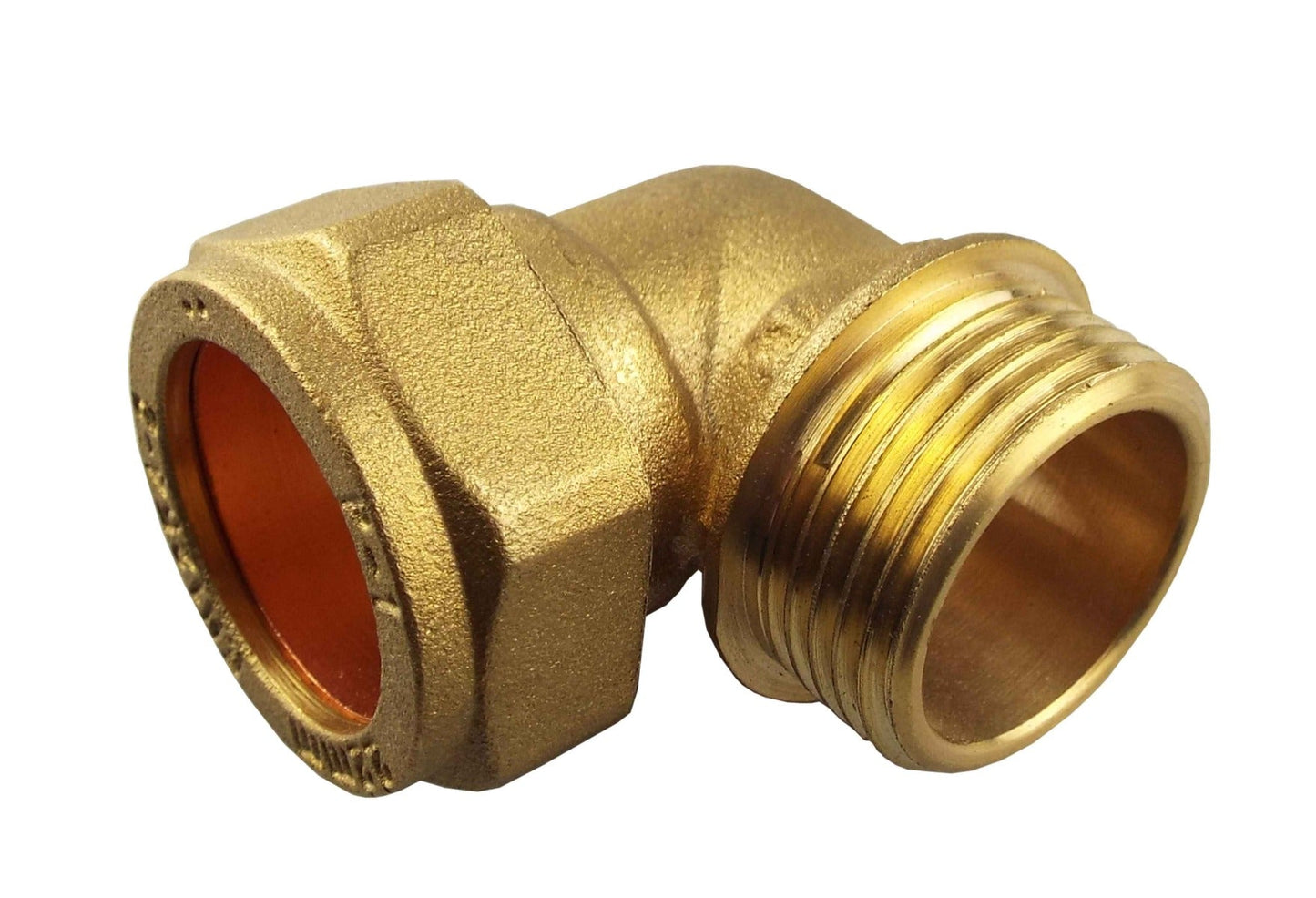Brass Compression Elbow 22mm - 3/4in BSPM BSP Thread Fitting Brass Water Fitting