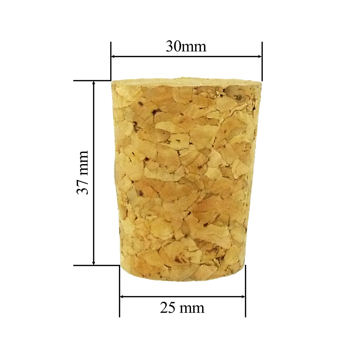 Tapered Cork 30mm /25mm DIY Tool Accessory Home and Garden Use