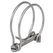Double Wire Hose Clamp Galvanised 75mm-80mm for DIY Workshop Accessory