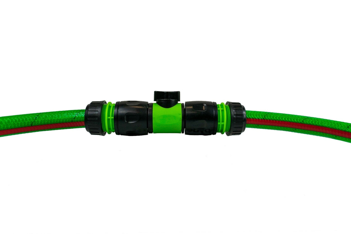 Cost Wise Snap On Male-Male In Line Valve Kit Black Green for Water Flow Control