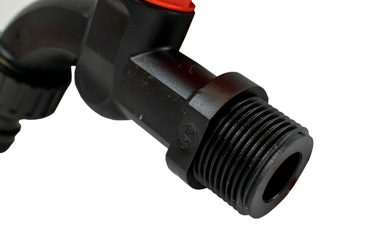 1/2in BSPM Plastic Quick Connect Tap Black Orange BSP Thread Fitting Tap Adapter