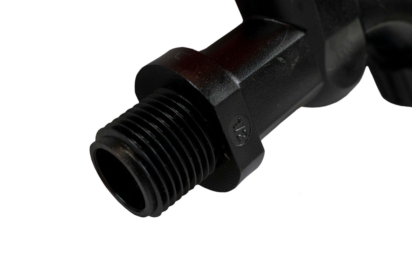 1/2in BSPM Plastic Quick Connect Tap Black Orange BSP Thread Fitting Tap Adapter
