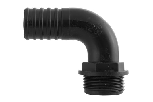 Pond Elbow Connector 3/4inBSPM- 25mm Drip Irrigation Fitting Pet and Pond Supply