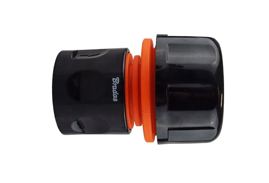 Female Hose Connector Max Flo 1in Hose Black Orange for Drip Irrigation Fitting