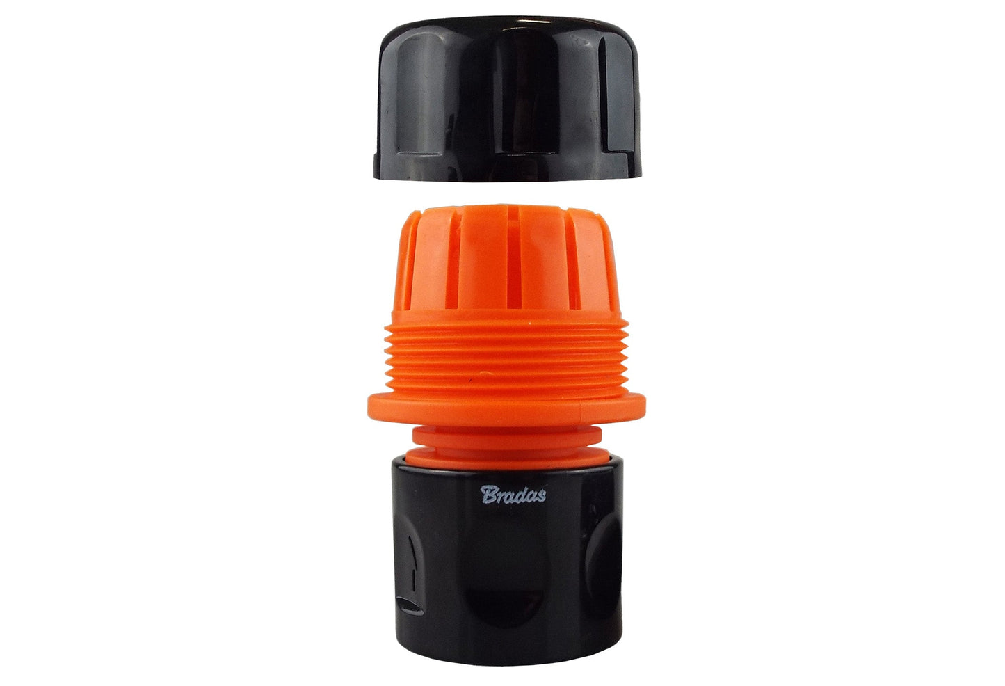 Female Hose Connector Max Flo 1in Hose Black Orange for Drip Irrigation Fitting