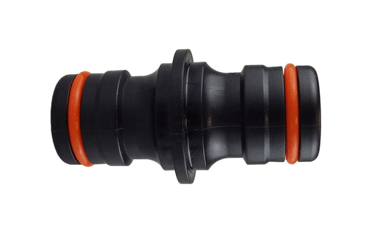 Two Way Connector Male - Max Flo Black Orange Garden Hose Pipe Hose Pipe Fitting