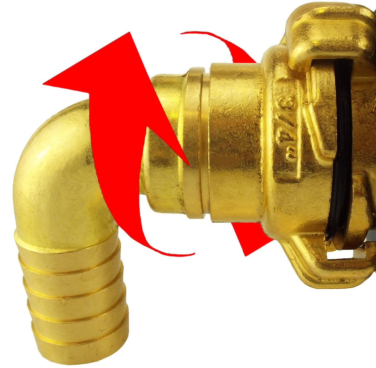 Claw Brass - Swivel Elbow 3/4in Hose Brass Water Fitting Drip Irrigation Fitting