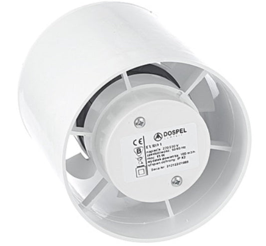 Euro 2 In Line Bathroom Fan 120mm DIY Tool Accessory Home and Garden Use