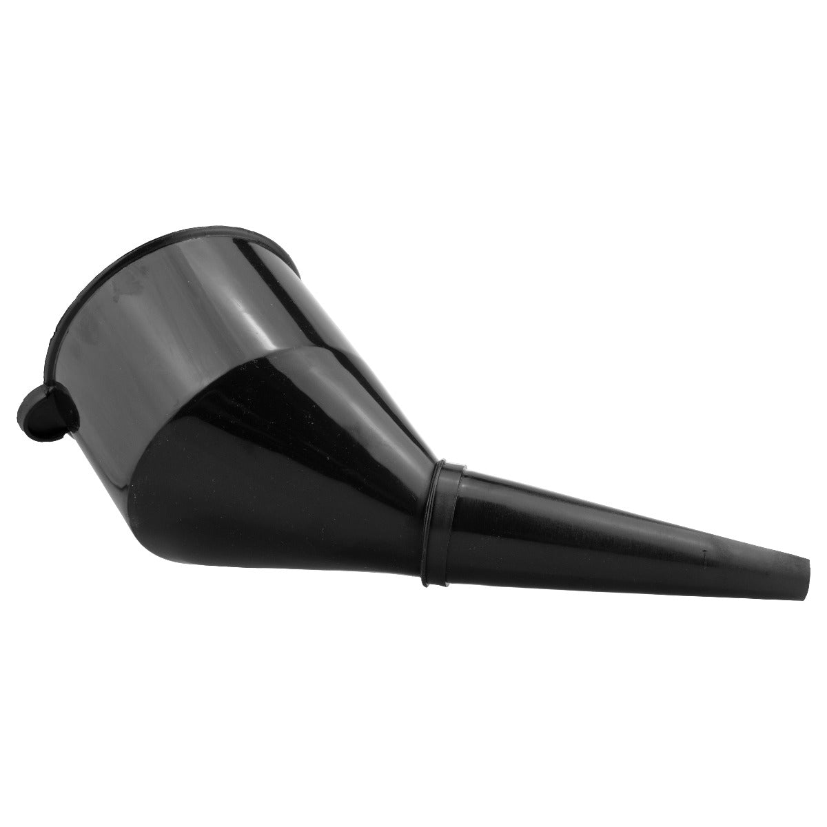 Angled Car Fuel Funnel with Filter, Black Water Flow Control Winter Vehicle Tool