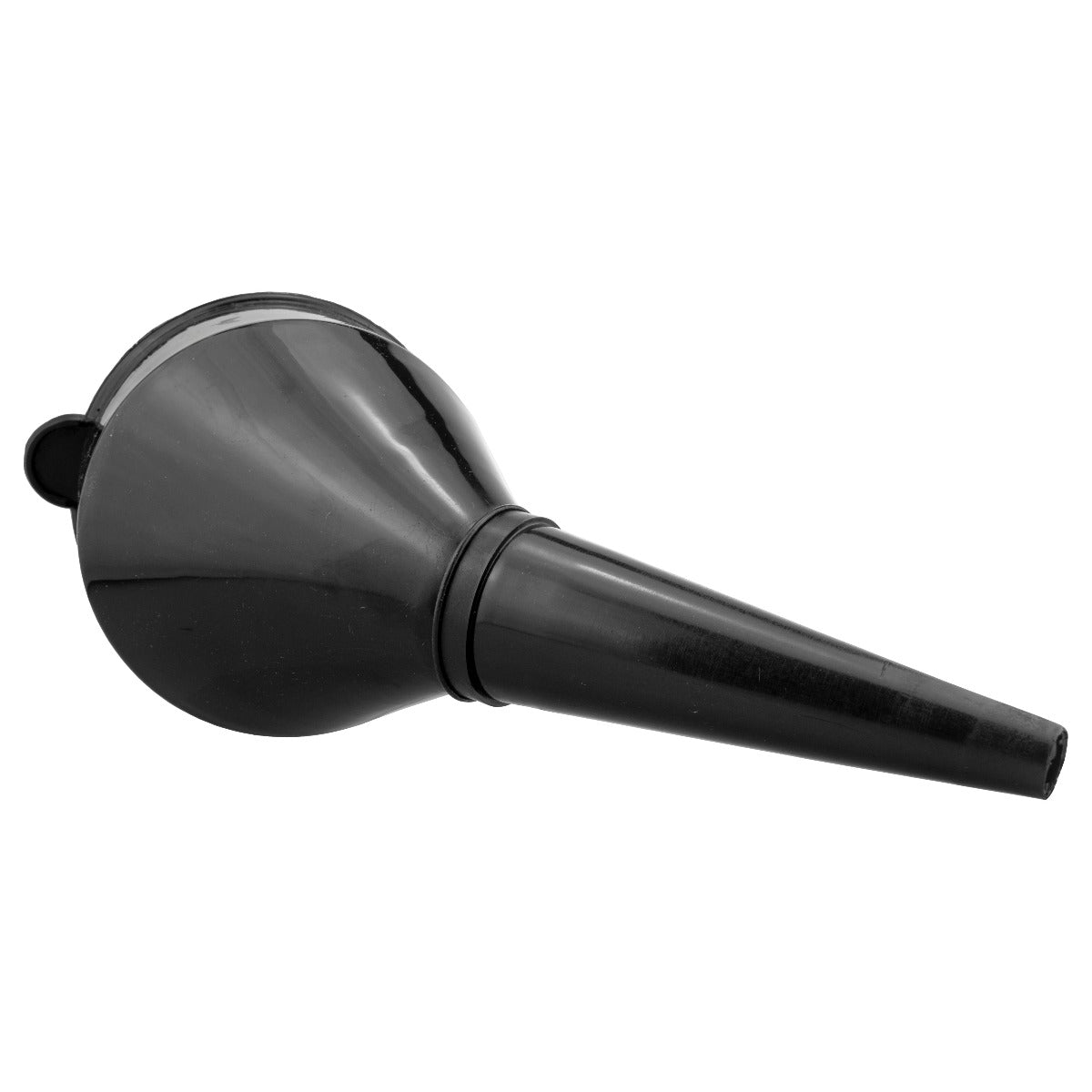 Angled Car Fuel Funnel with Filter, Black Water Flow Control Winter Vehicle Tool