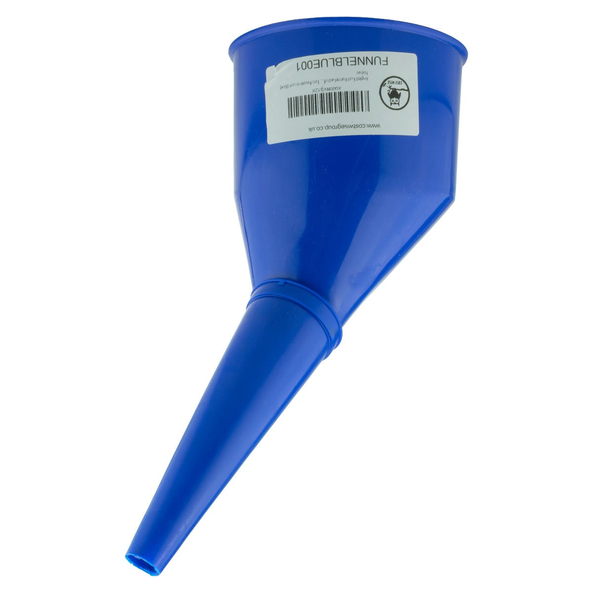 Angled Car Fuel Funnel with Filter, Blue Water Flow Control Vehicle Fluid Funnel